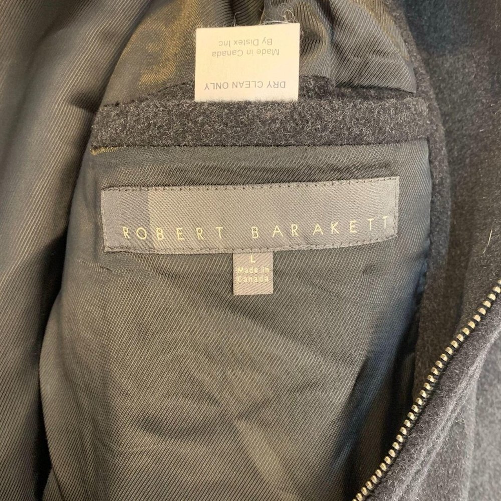 Robert Barakett Mens Coat Angora Wool Large Long — image 7 of 8